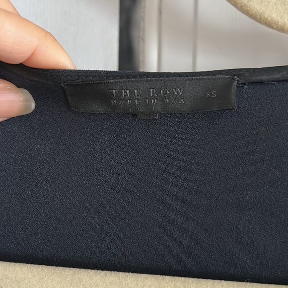 The Row - Dark Navy Blue VNeck Shift Mini Dress Size 0/2 XS - Picture 4 of 9